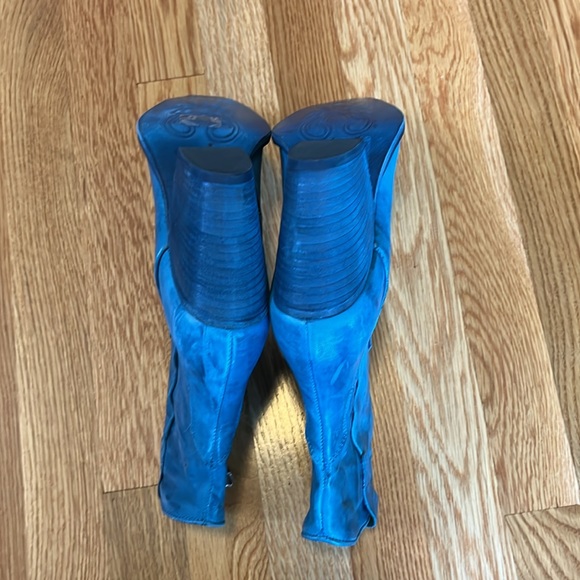 Free People Brayden Western Boots in Petrol size 37.5 NEW - Picture 14 of 16